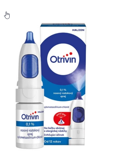 OTRIVIN 0,1% nosová roztoková aerodisperzia 10 ml