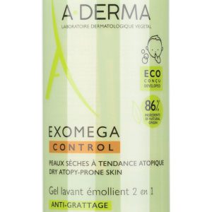 A-DERMA Exomega Control Zvláčňujúci mycí gel 2v1 500 ml