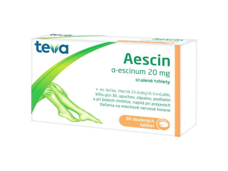 Aescin protizápalová látka 30 tabliet