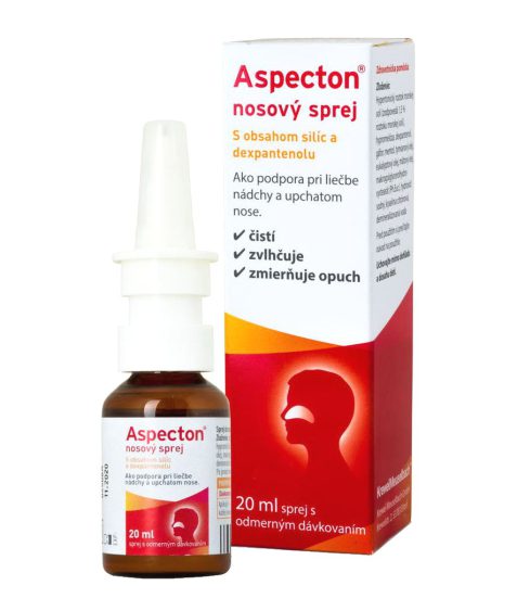 Aspecton nosový sprej s obsahom silíc a dexpantenolu 20 ml