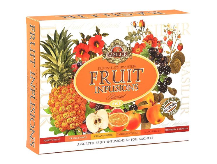BASILUR Fruit Infusions kolekcia čajov 60 ks