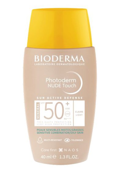 Bioderma Photoderm NUDE Touch MINERAL svetlý SPF 50+ 40 ml