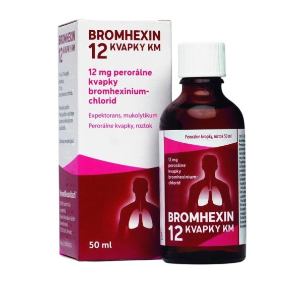 Bromhexin 12 kvapky 50 ml