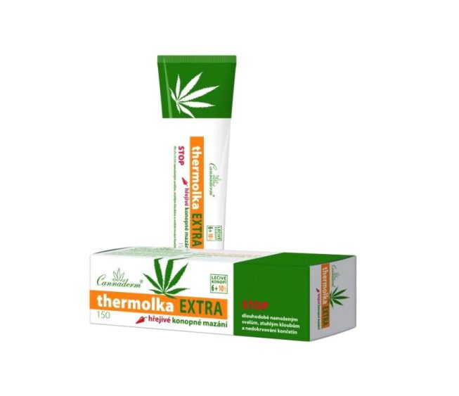 Cannaderm Thermolka Extra hrejivé konopné mazanie 150 ml