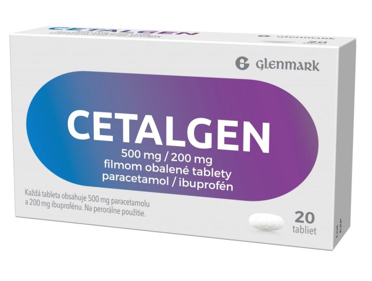 Cetalgen 500 mg/200 mg 20 tabliet