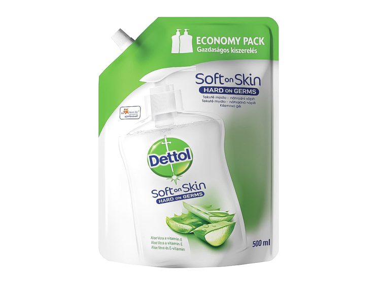 Dettol Aloe vera a vitamín E tekuté mydlo náhradná náplň 500 ml