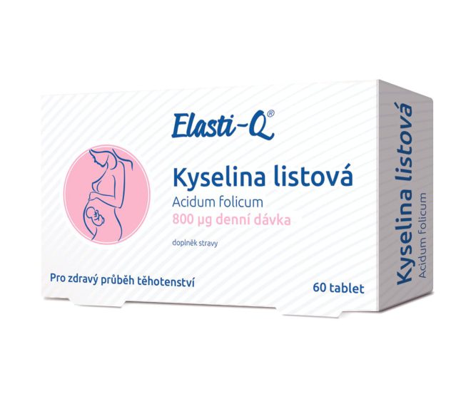 Elasti-Q Kyselina listová 800 μg 60 tabliet