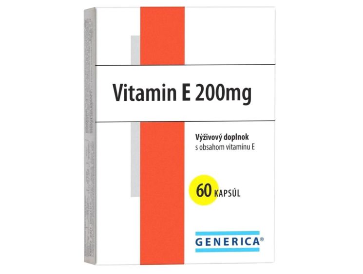 GENERICA Vitamín E 200 mg 60 kapsúl