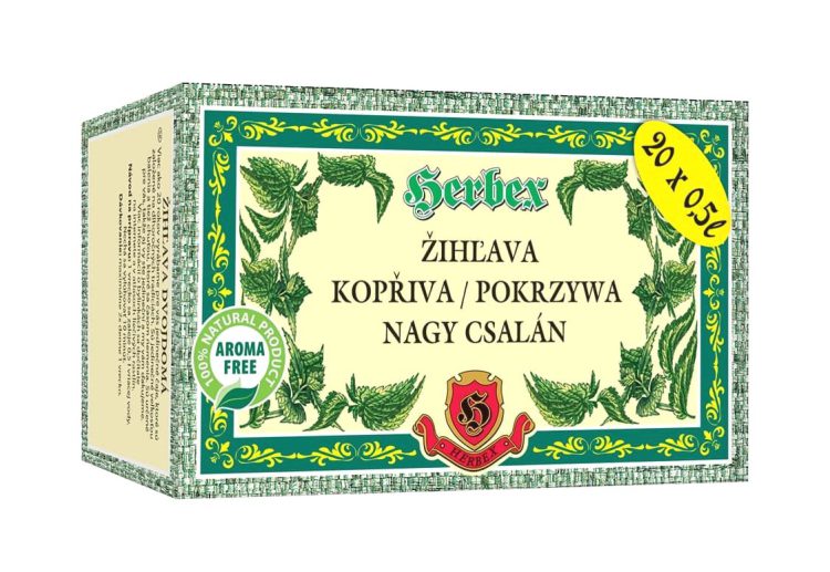 Herbex Žihľava Dvojdomá bylinný čaj 20 x 3 g
