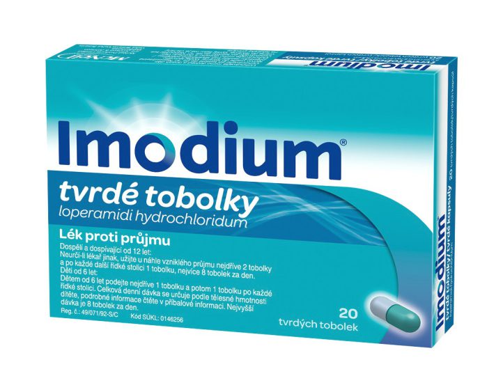 IMODIUM 2 mg 20 tvrdých kapsúl
