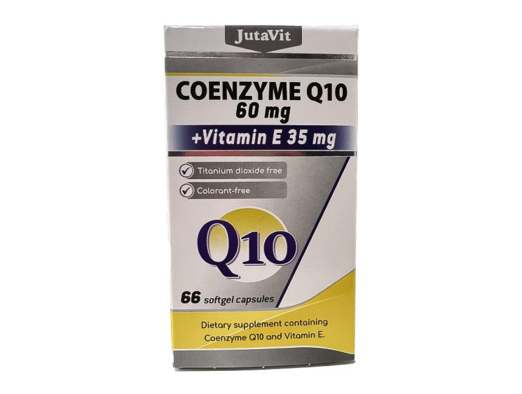 JutaVit Koenzým Q10 + vitamín E plus 66 cps