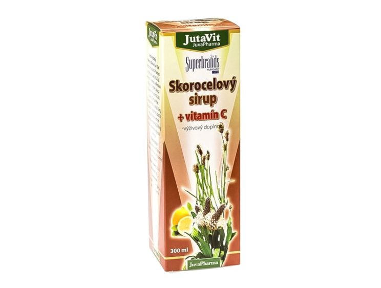 JutaVit Skorocelový sirup + vitamín C 300 ml