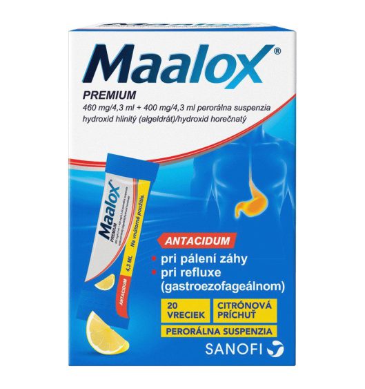 MAALOX Premium perorálna suspenzia 20 vreciek