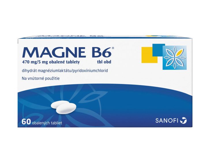 MAGNE B6 470 mg/5 mg obalené tablety 60 kusov