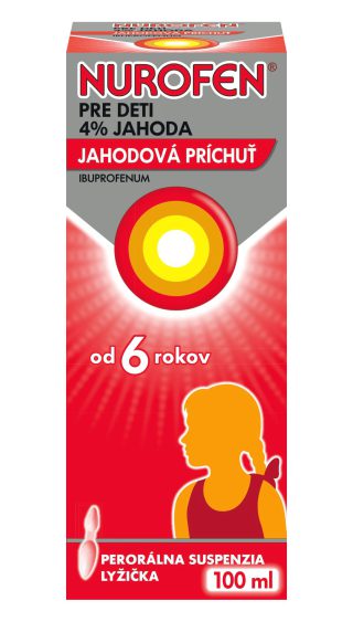 NUROFEN pre deti Jahoda perorálna suspenzia 100 ml
