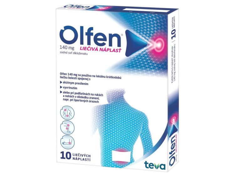 Olfen 140 mg liečivá náplasť 10 ks