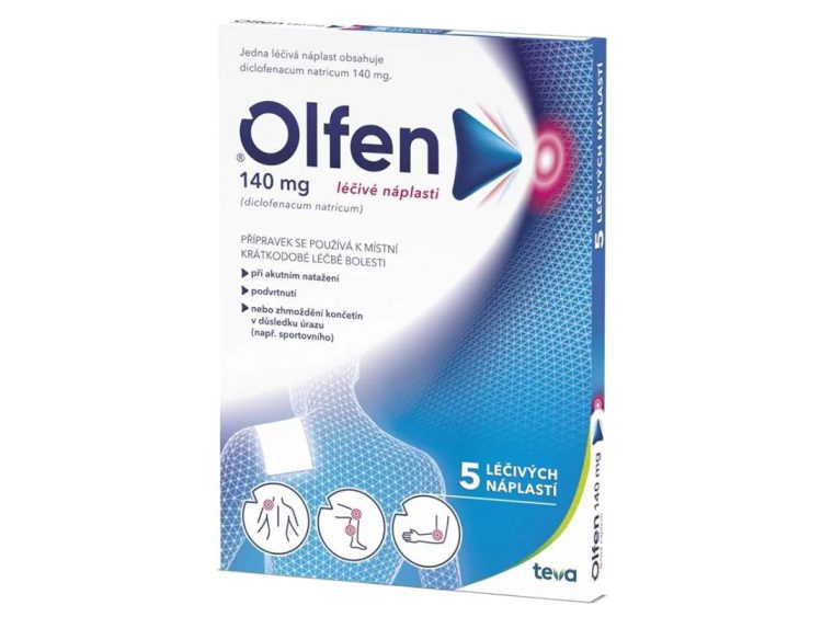 Olfen 140 mg liečivá náplasť 5 ks