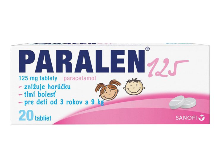 Paralen 125 pre deti 20 tbl