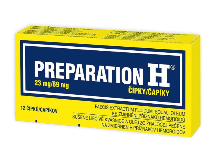 PREPARATION H čapíky 12 ks