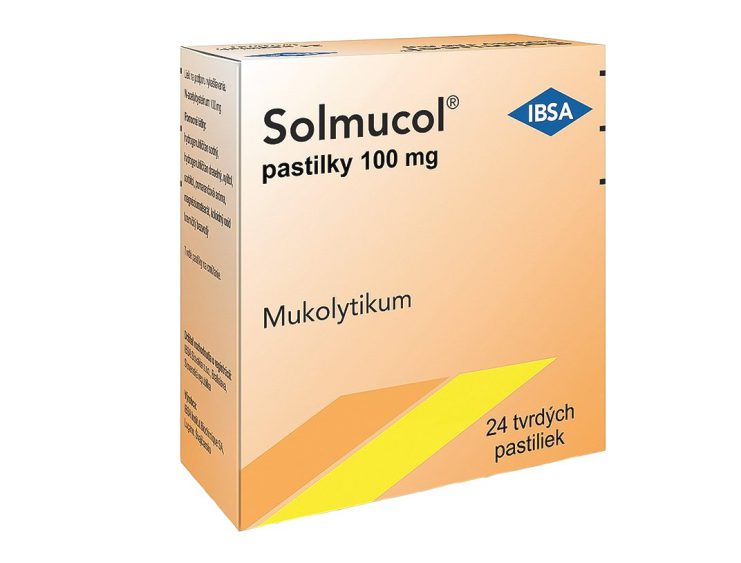 SOLMUCOL 100 mg pastilky 24 ks
