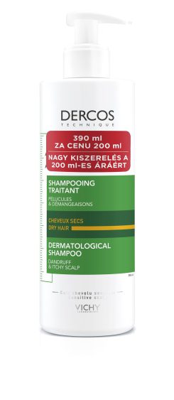 VICHY Dercos šampón proti lupinám na suché vlasy 390 ml