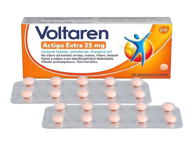 Voltaren Actigo Extra 25 mg 20 tbl