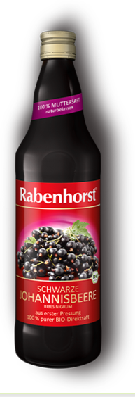 Rabenhorst BIO šťava z čiernych ríbezlí 750 ml
